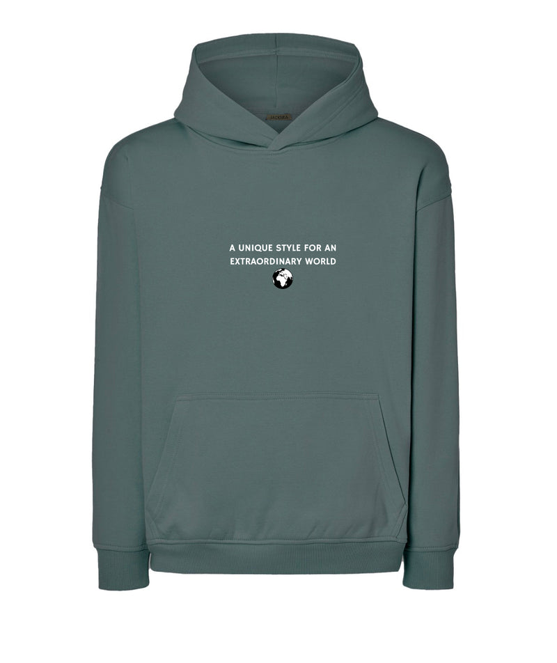 A UNIQUE STYLE FOR AN EXTRAODINARY WORLD HOODIE GREEN