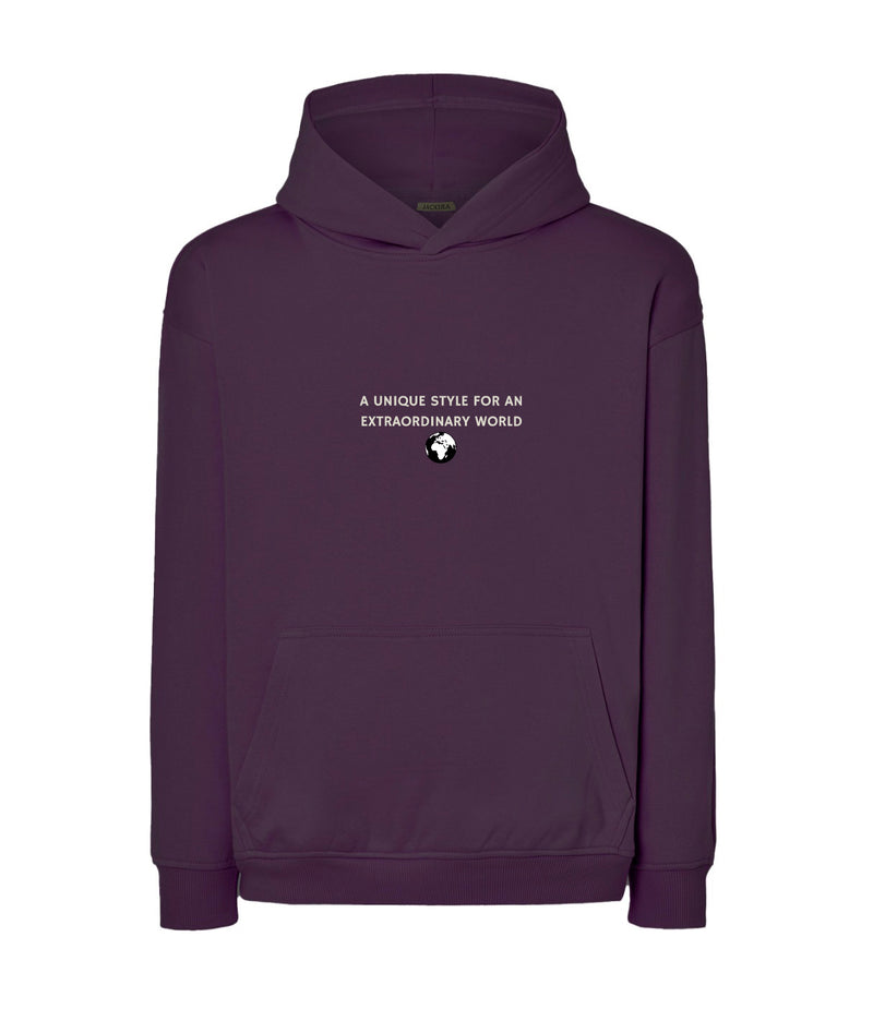 A UNIQUE STYLE FOR AN EXTRAODINARY WORLD HOODIE BURDEOS
