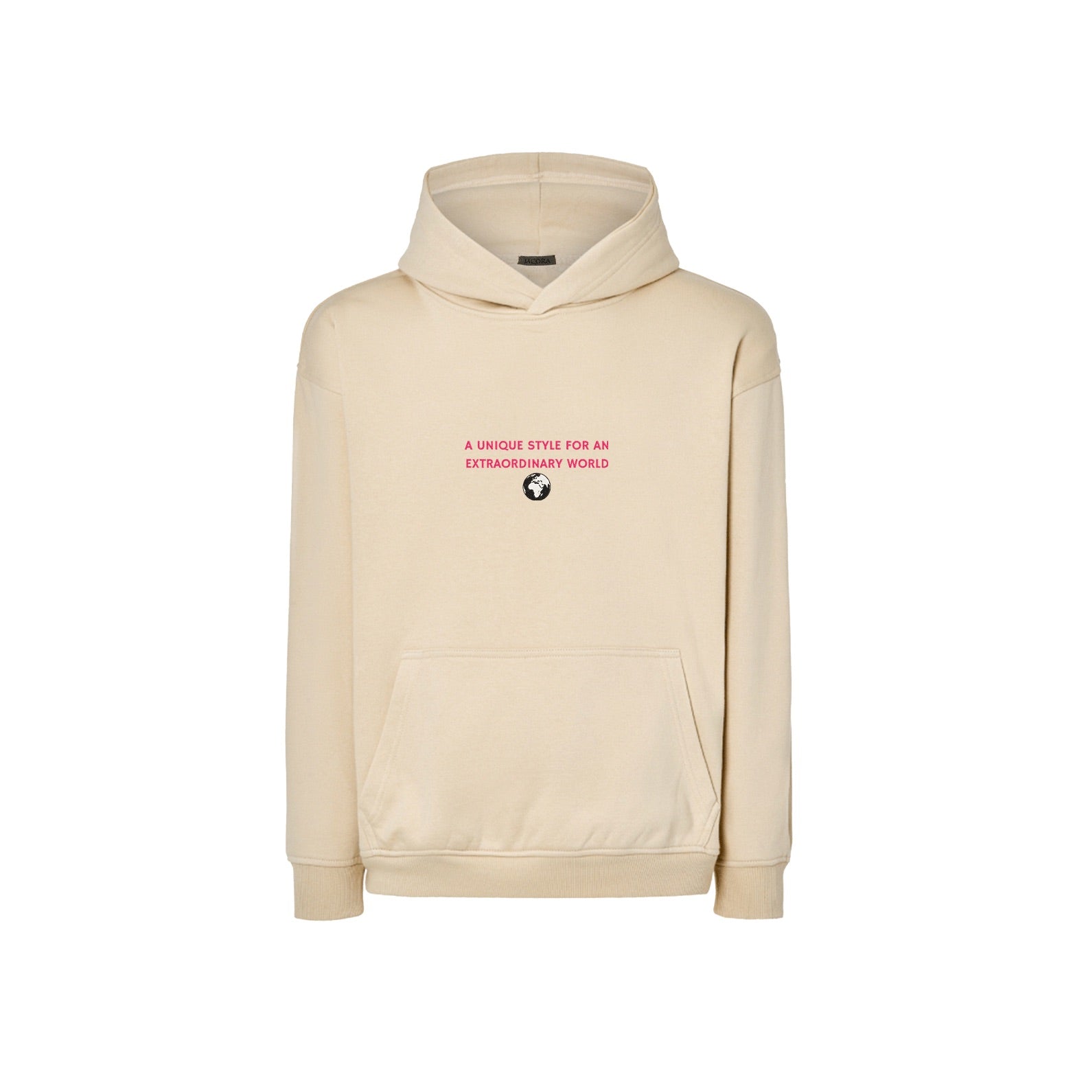 A UNIQUE STYLE FOR AN EXTRAODINARY WORLD HOODIE CREAM