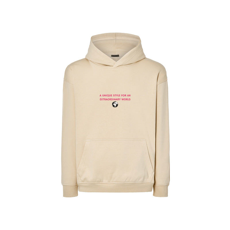 A UNIQUE STYLE FOR AN EXTRAODINARY WORLD HOODIE CREAM