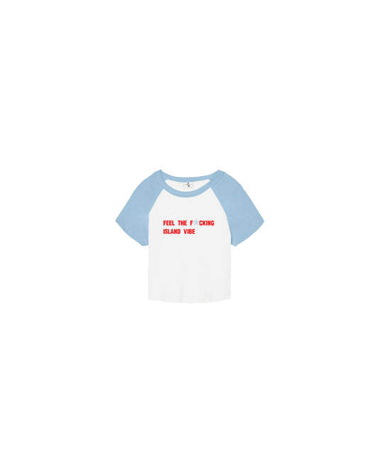 Island baby tee(Sky Blue)