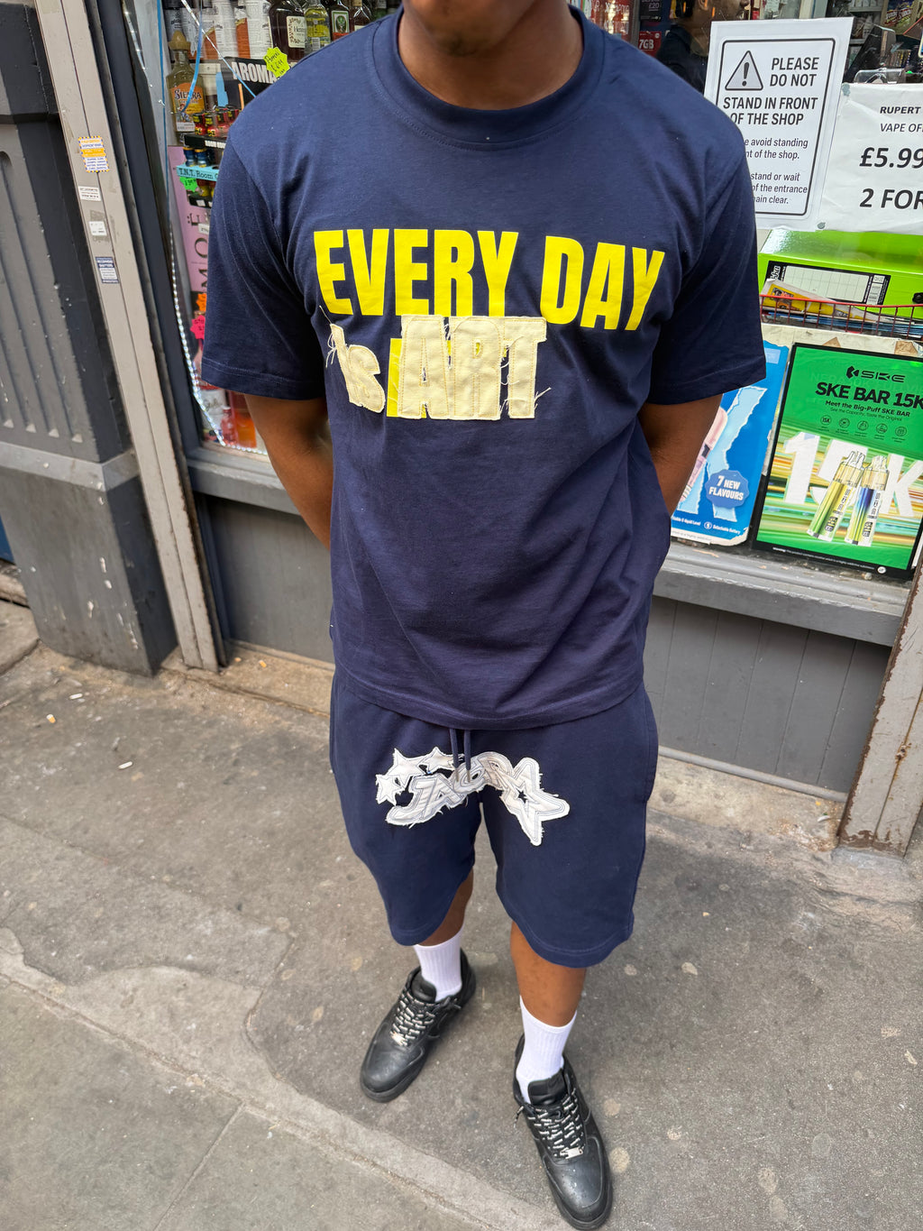 3 Stars Shorts Navy